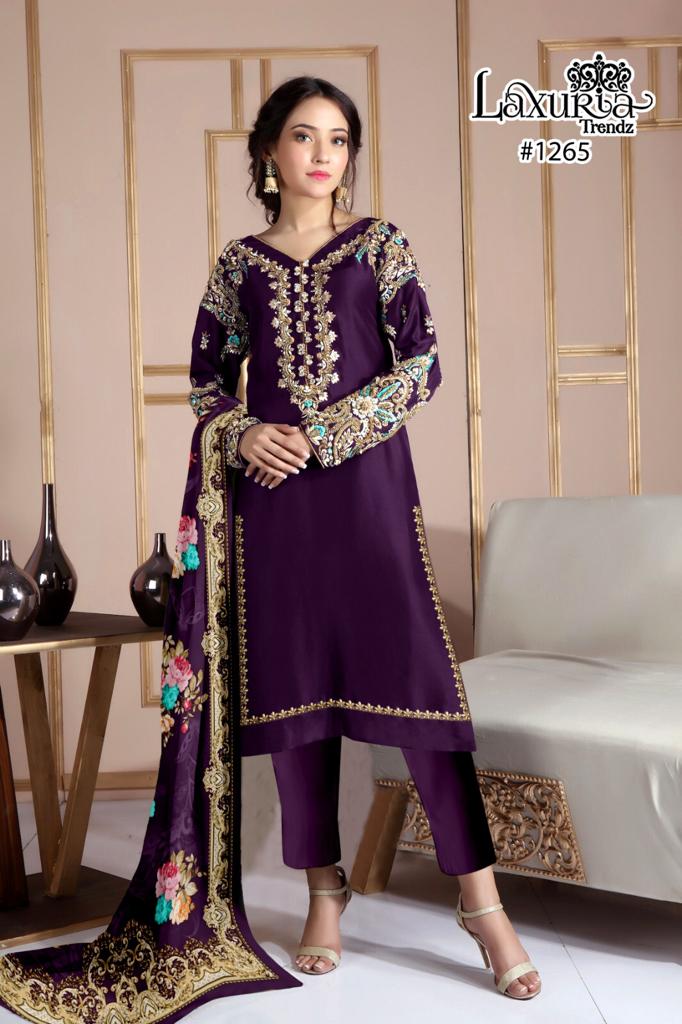 Laxuria Trendz 1265 Readymade Pakistani Suits Catalog
